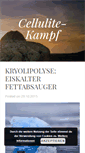 Mobile Screenshot of cellulite-kampf.de