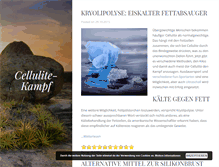 Tablet Screenshot of cellulite-kampf.de